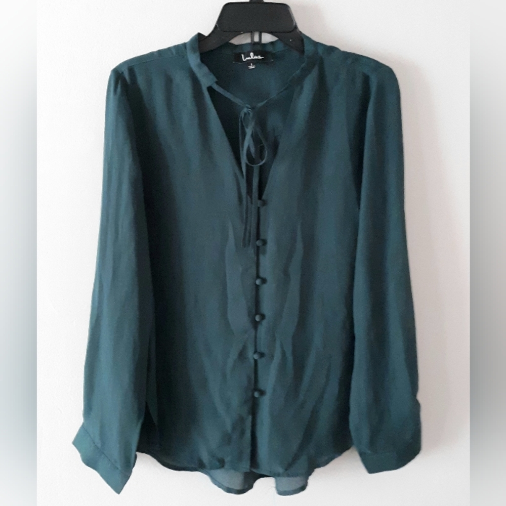 Lulus Button Front Blouse